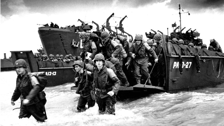 American reinforcements, arrive on the beaches of Normandy.
