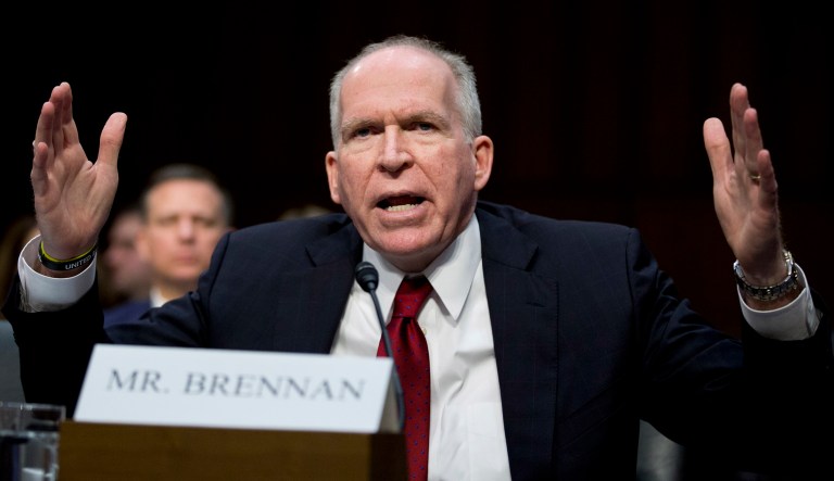 John Brennan appears at a hearing.