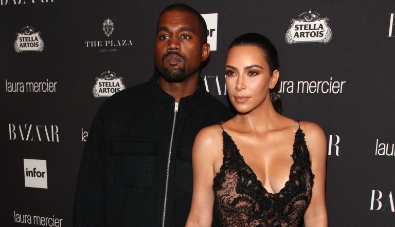 Recording artist Kanye West, left, and television personality Kim Kardashian, right, attend Harper's Bazaar Icons celebration during NYFW Spring/Summer 2017 at the Plaza Hotel on Friday, Sept. 9, 2016, in New York.