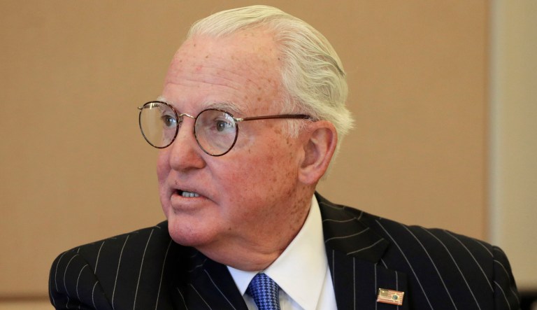 Chicago Alderman Ed Burke chairs a meeting of the City Council's finance committee Friday July 31, 2015 in Chicago.