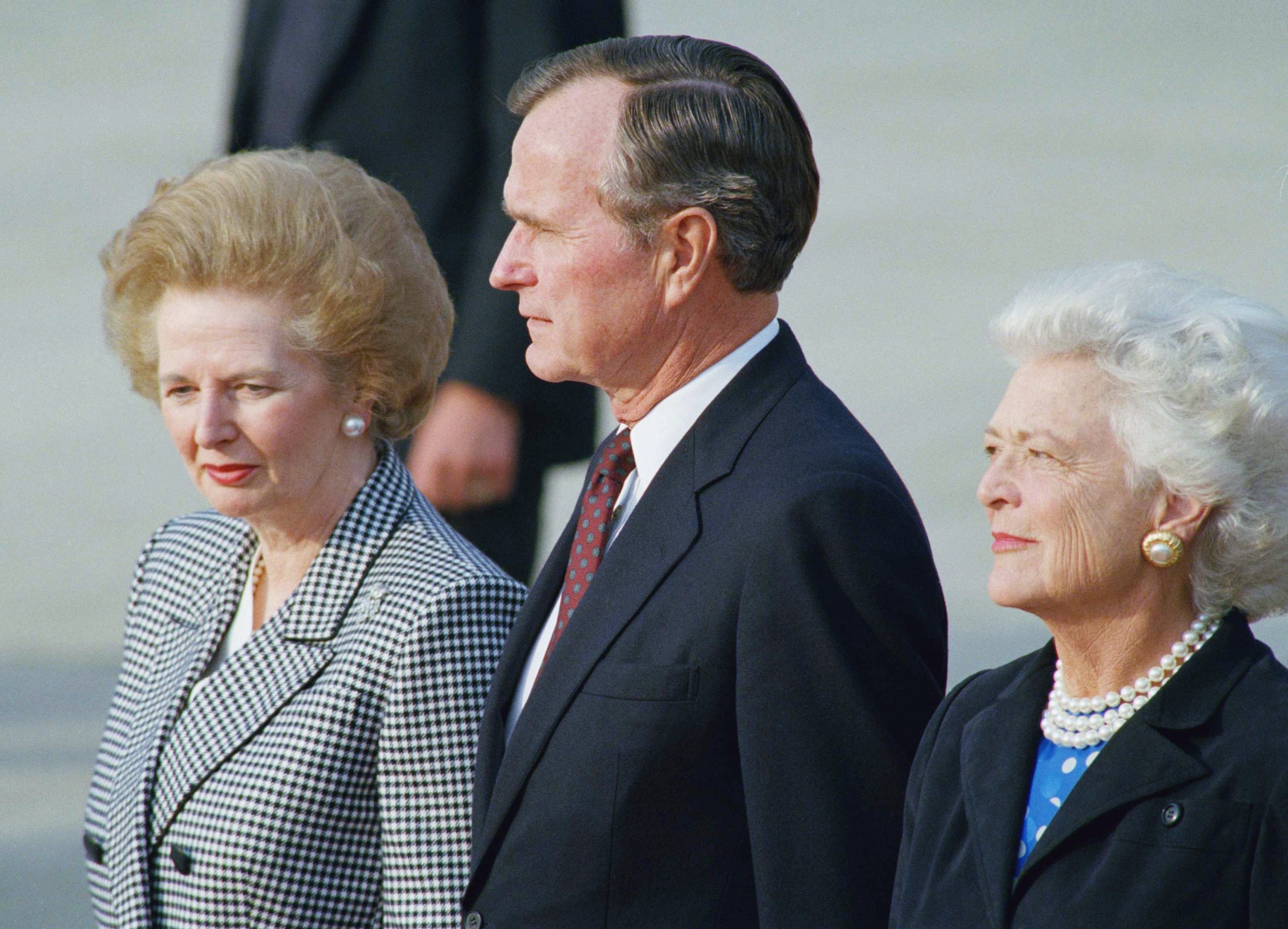 George Bush and Margaret Thatcher