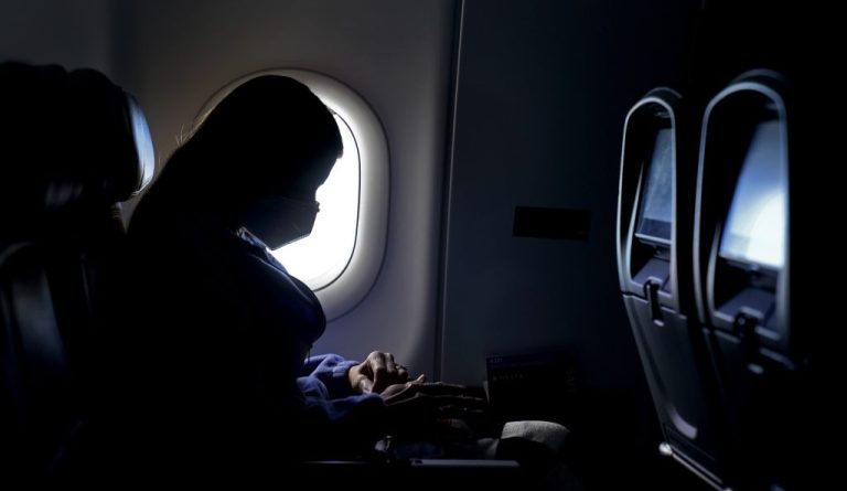 Airplane window seat