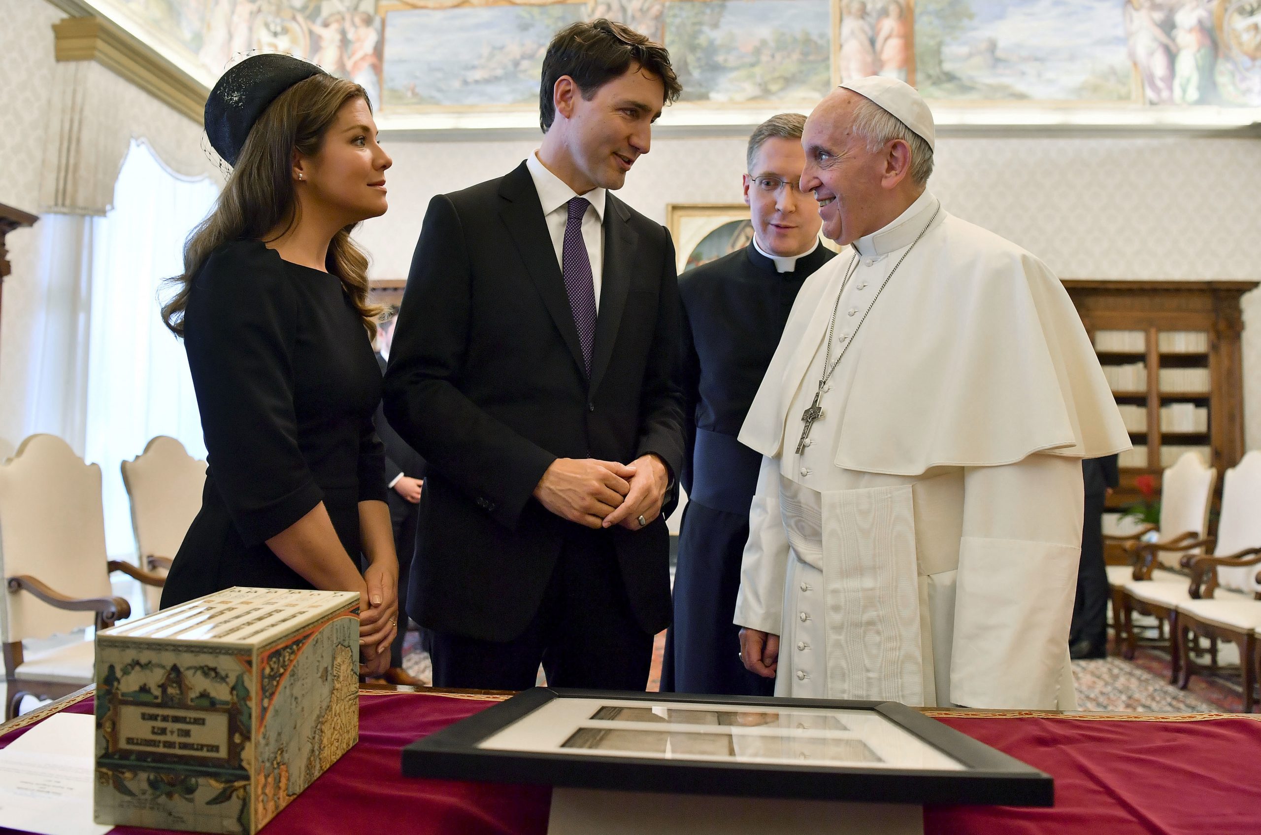 Trudeau says pope should apologize to indigenous people on Canadian soil