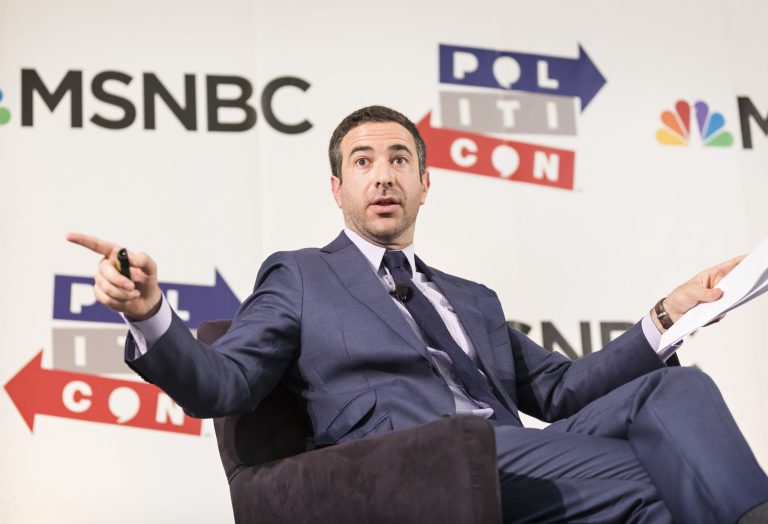 Ari Melber attends Politicon at The Pasadena Convention Center on Sunday, Aug. 30, 2017, in Pasadena, Calif.