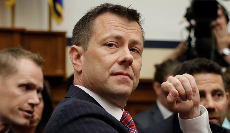 FBI Deputy Assistant Director Peter Strzok is seated to testify before the the House Committees on the Judiciary and Oversight and Government Reform during a hearing. 