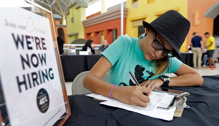 Jobless claims linger near lowest levels in decades U.S. businesses added 219,000 jobs in July 2018, a private survey found, a robust total that suggests employers are still able to find the workers they need despite the low unemployment rate.