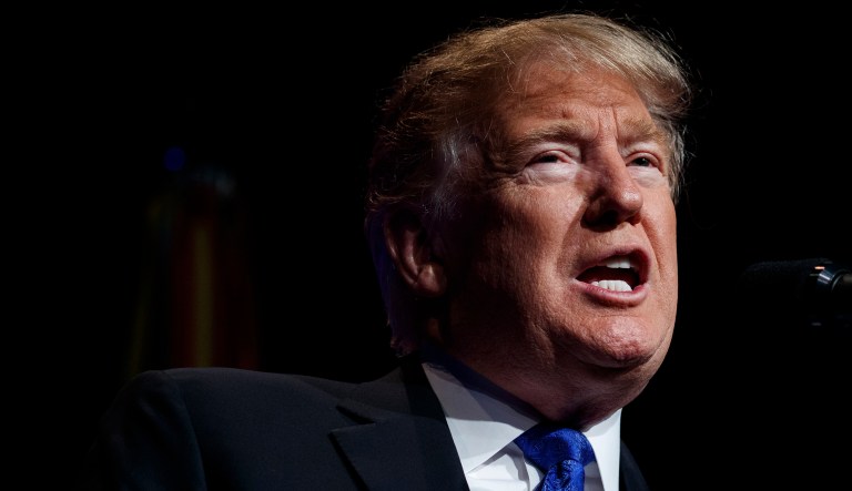 President Trump speaks about American missile defense doctrine, Thursday, Jan. 17, 2019, at the Pentagon.