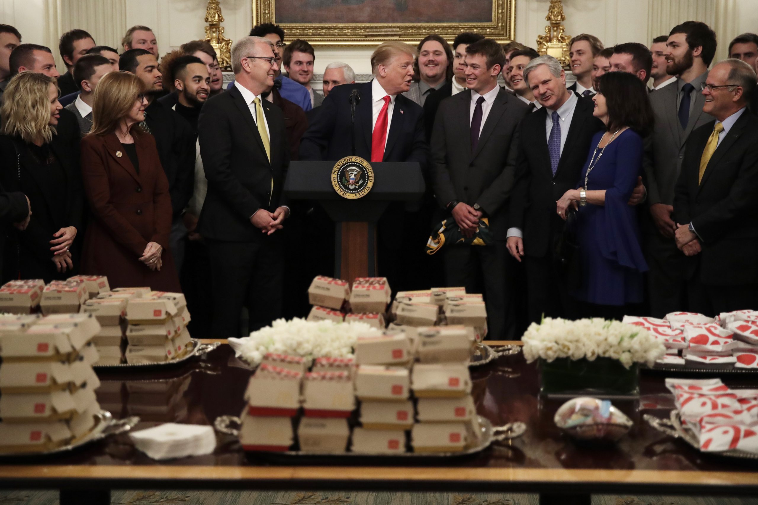 Donald Trump, Kevin Cramer, Easton Stick, John Hoeven