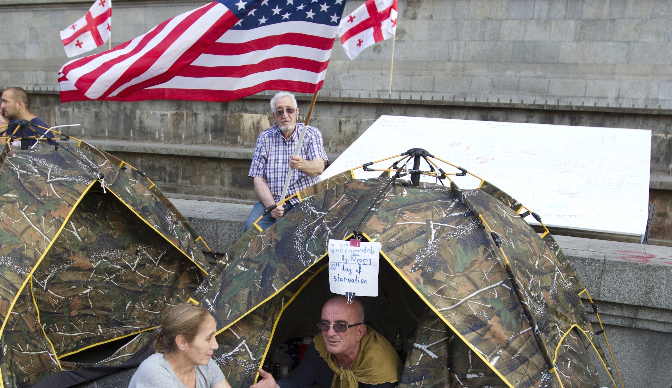 Georgia’s democracy is sinking. Trump should save it