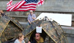 Georgia’s democracy is sinking. Trump should save it