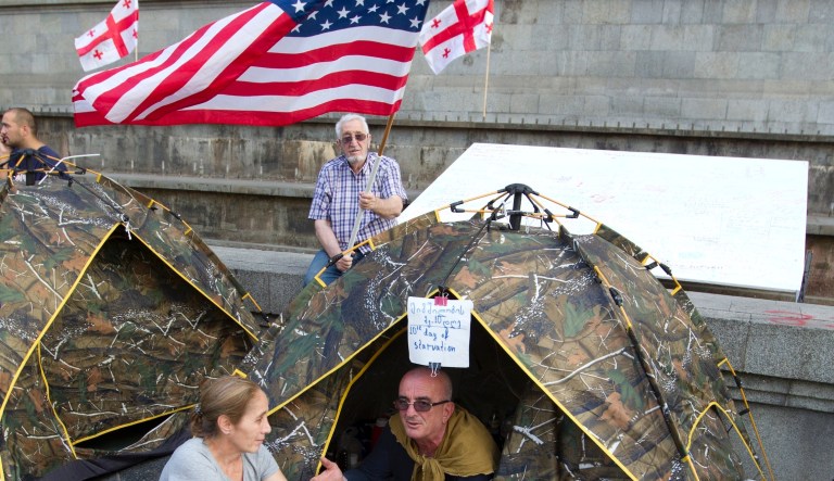 Georgia’s democracy is sinking. Trump should save it