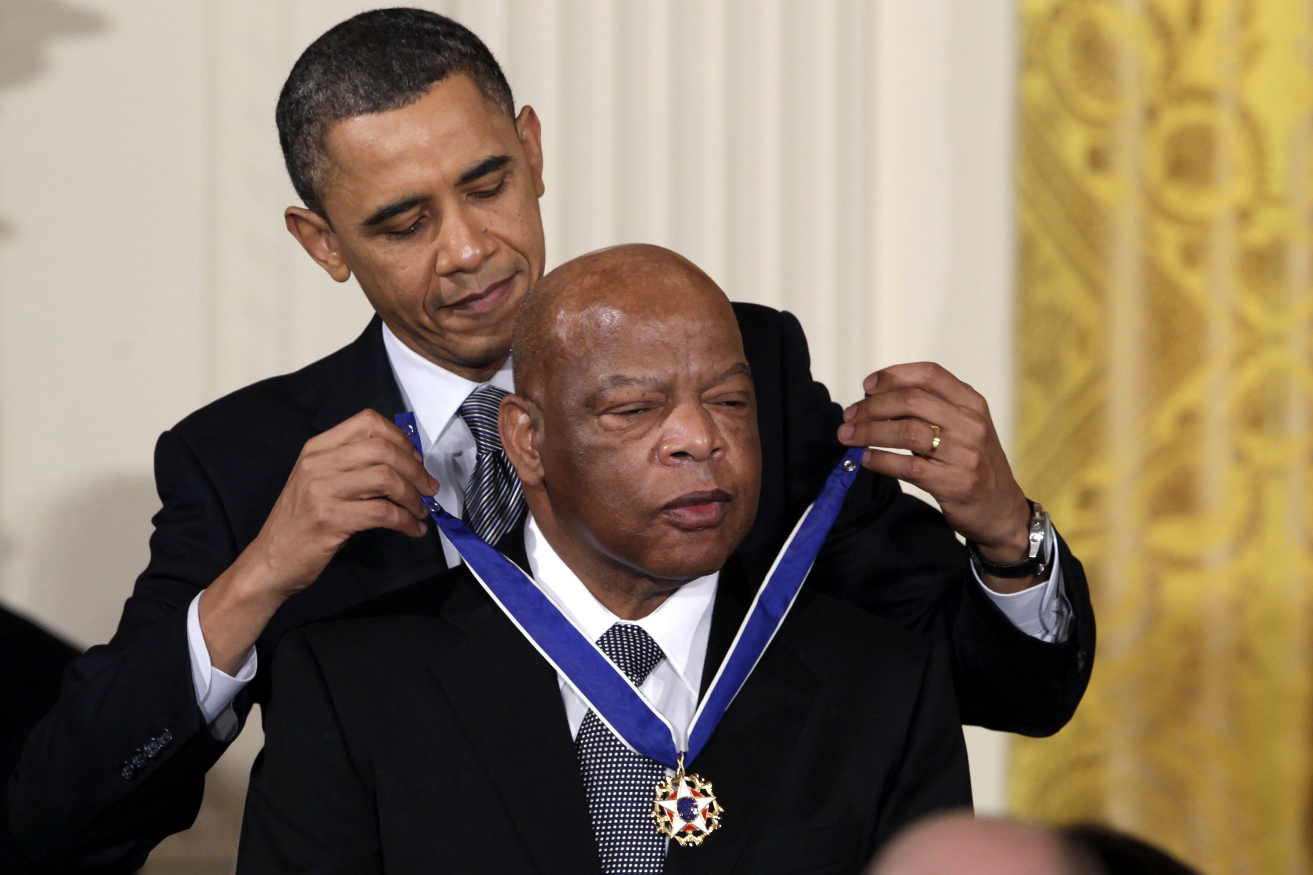 Barack Obama and John Lewis