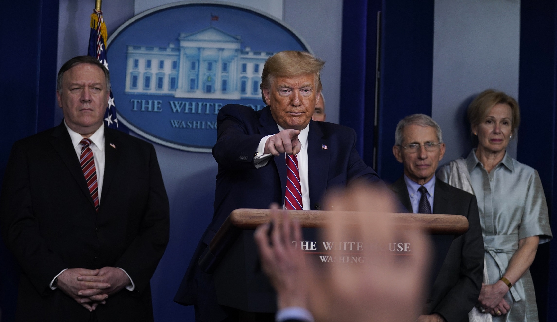 Trump’s coronavirus press briefings need to go virtual because he’s putting himself and others at risk
