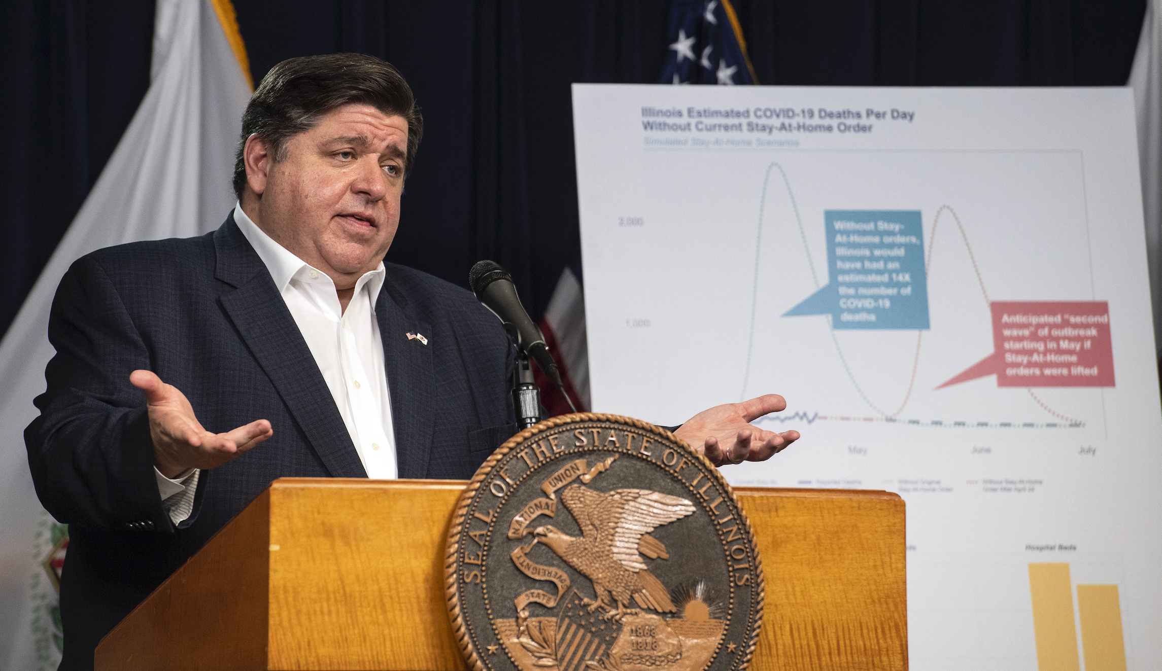 Illinois governor says churches may not fully reopen for a year or more because of coronavirus