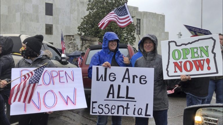 Protests rock Oregon Capitol as lawmakers convene hectic special session