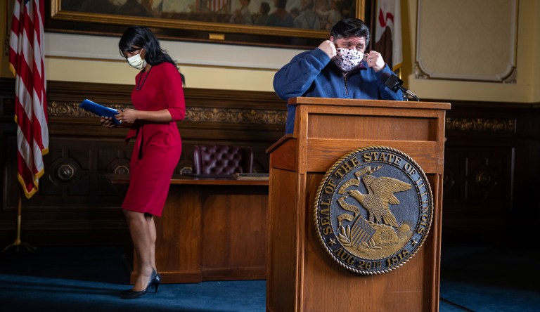 Pritzker looks to federal government for effective COVID-19 treatment