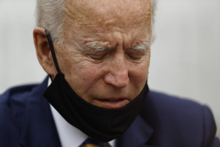 Democratic presidential candidate, former Vice President Joe Biden speaks during a meeting with small business owners, Wednesday, June 17.