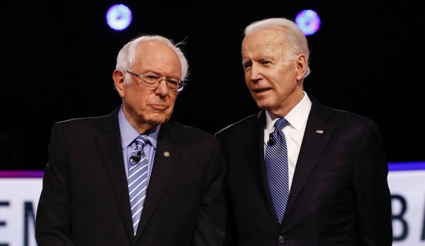 Bernie Sanders falls in line for Biden campaign — for now
