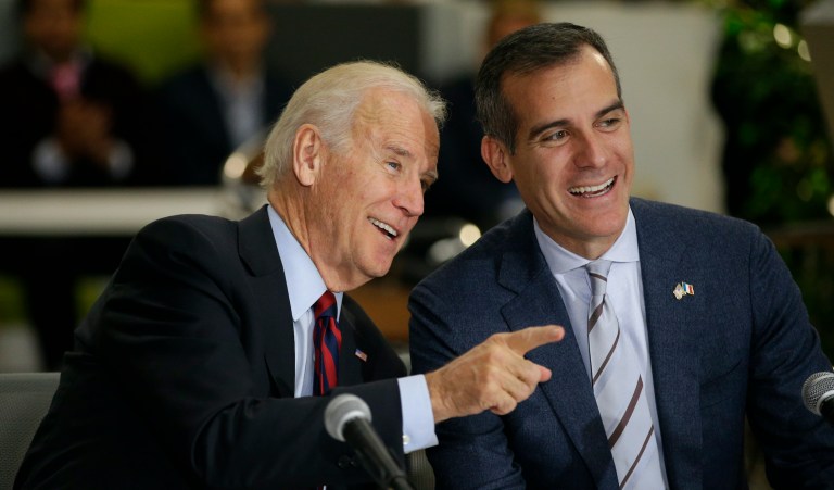 Eric Garcetti compares Democratic convention start to ‘public access cable show’