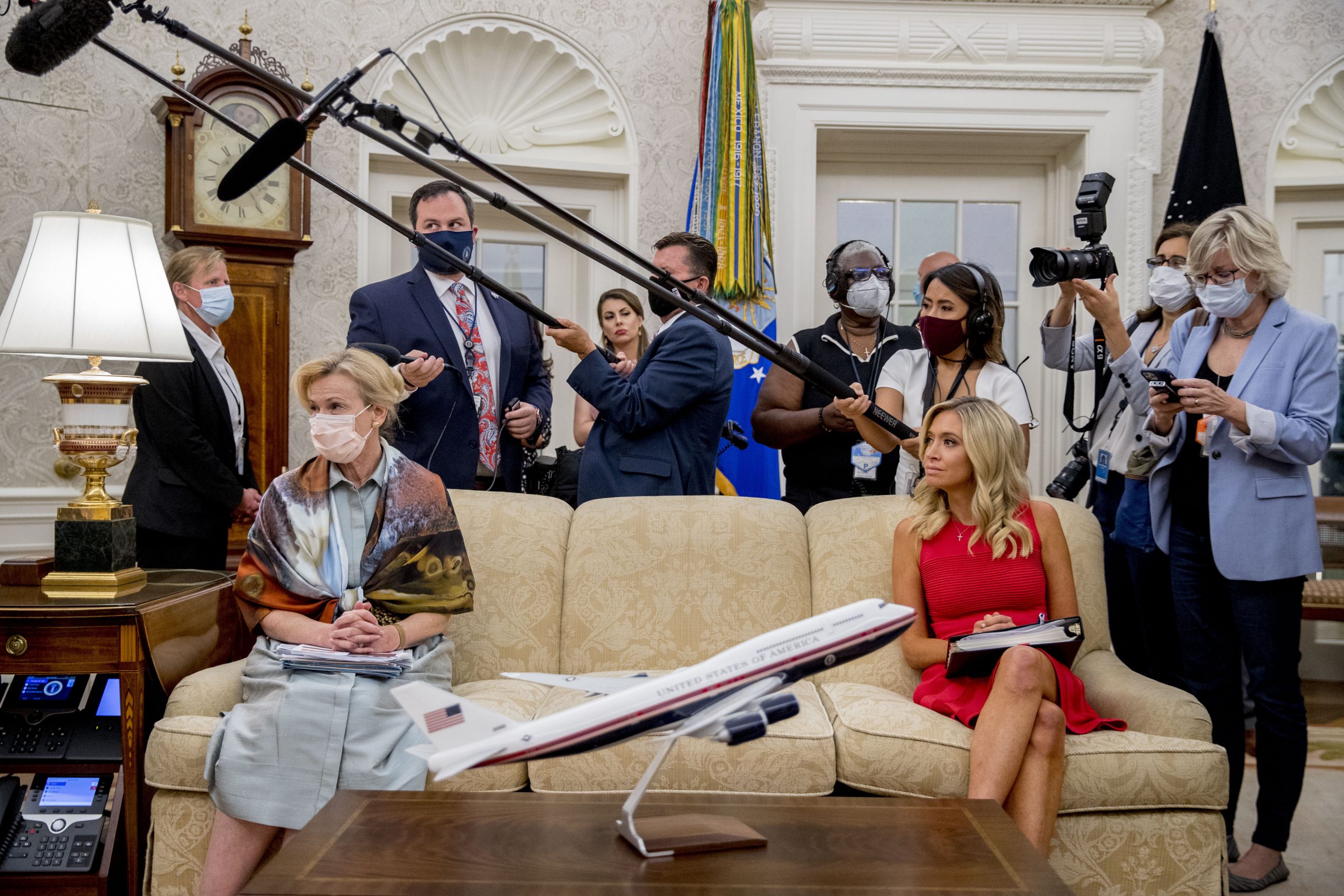 Kayleigh McEnany, Deborah Birx