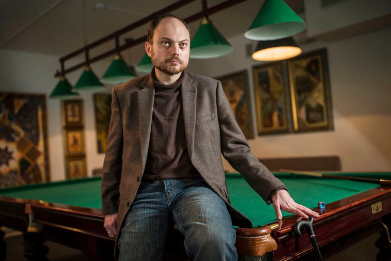 In this 2016 image, Russian opposition activist Vladimir Kara-Murza is photographed in Moscow.