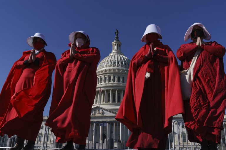 Women’s March discourages Handmaid’s Tale outfits and coat hanger imagery that ‘erases’ minorities