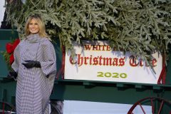 WATCH: Melania Trump celebrates arrival of White House Christmas tree as band plays ‘O Tannenbaum’