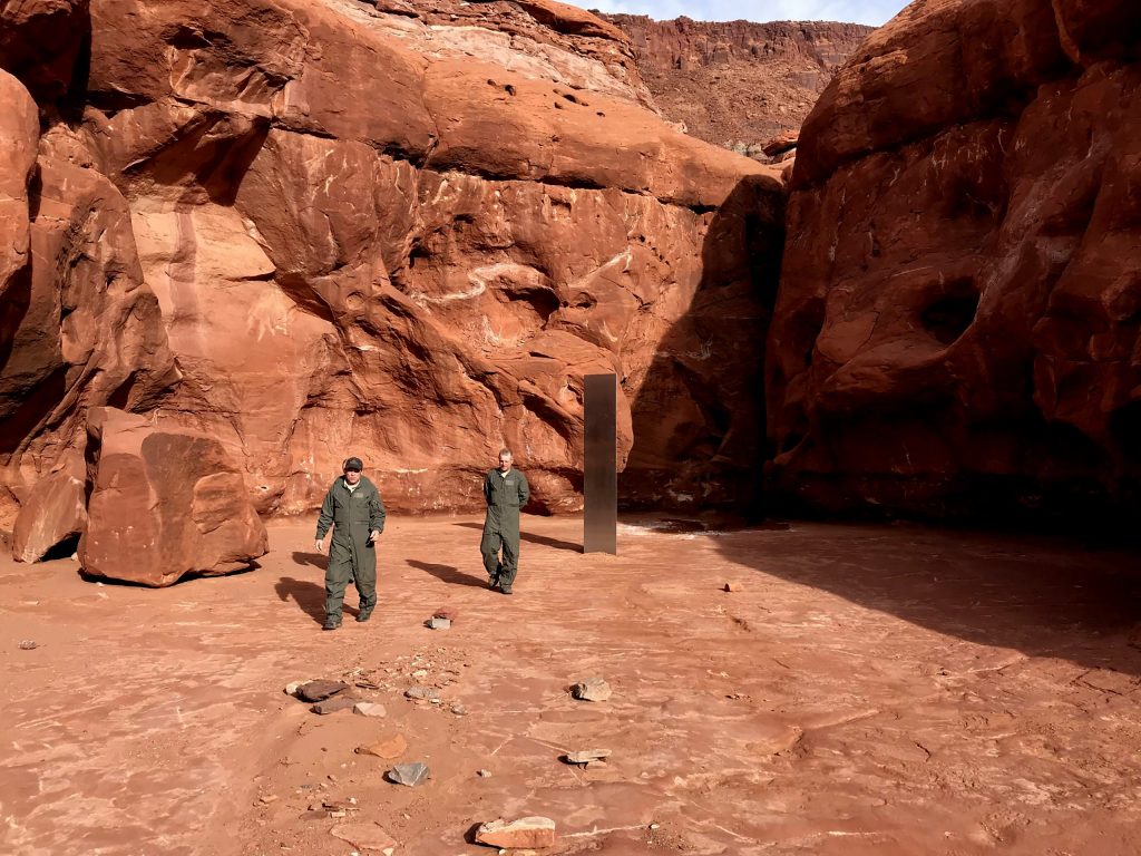 Officials say mysterious desert monolith in Utah disappeared