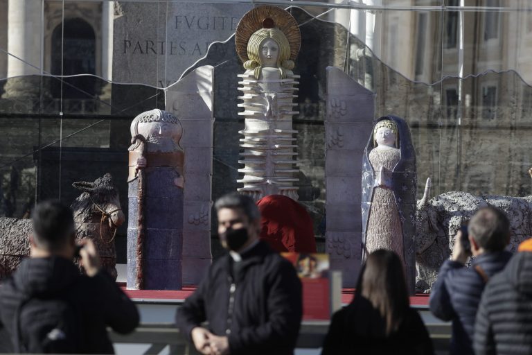 Vatican Nativity scene ridiculed for ‘embarrassing’ futuristic figures