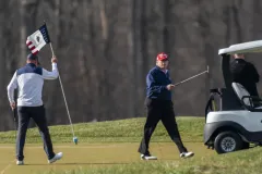Trump appears to defend Saudi LIV Golf, for which his courses are hosting events