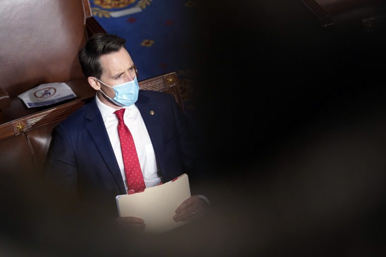 Hawley only senator to vote against all Biden nominees so far
