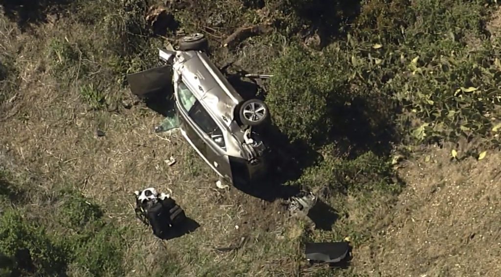 Tiger Woods hospitalized after ‘roll-over’ traffic collision