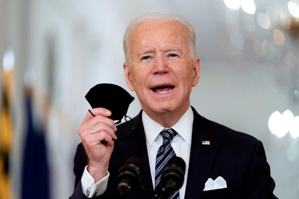 Biden wears face mask outside after new CDC guidance for vaccinated people