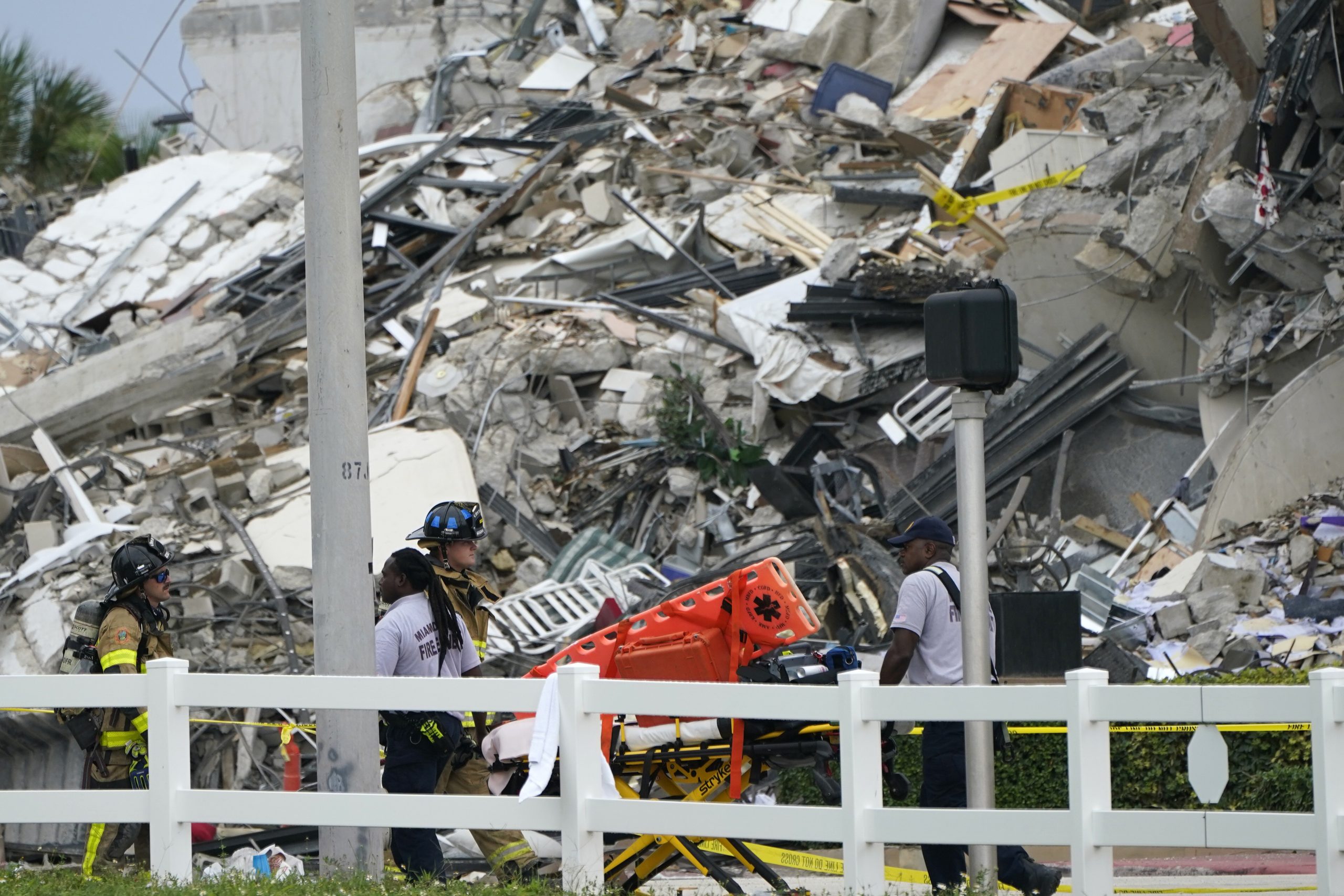 At least three dead and 99 missing after partial collapse of Miami condo building
