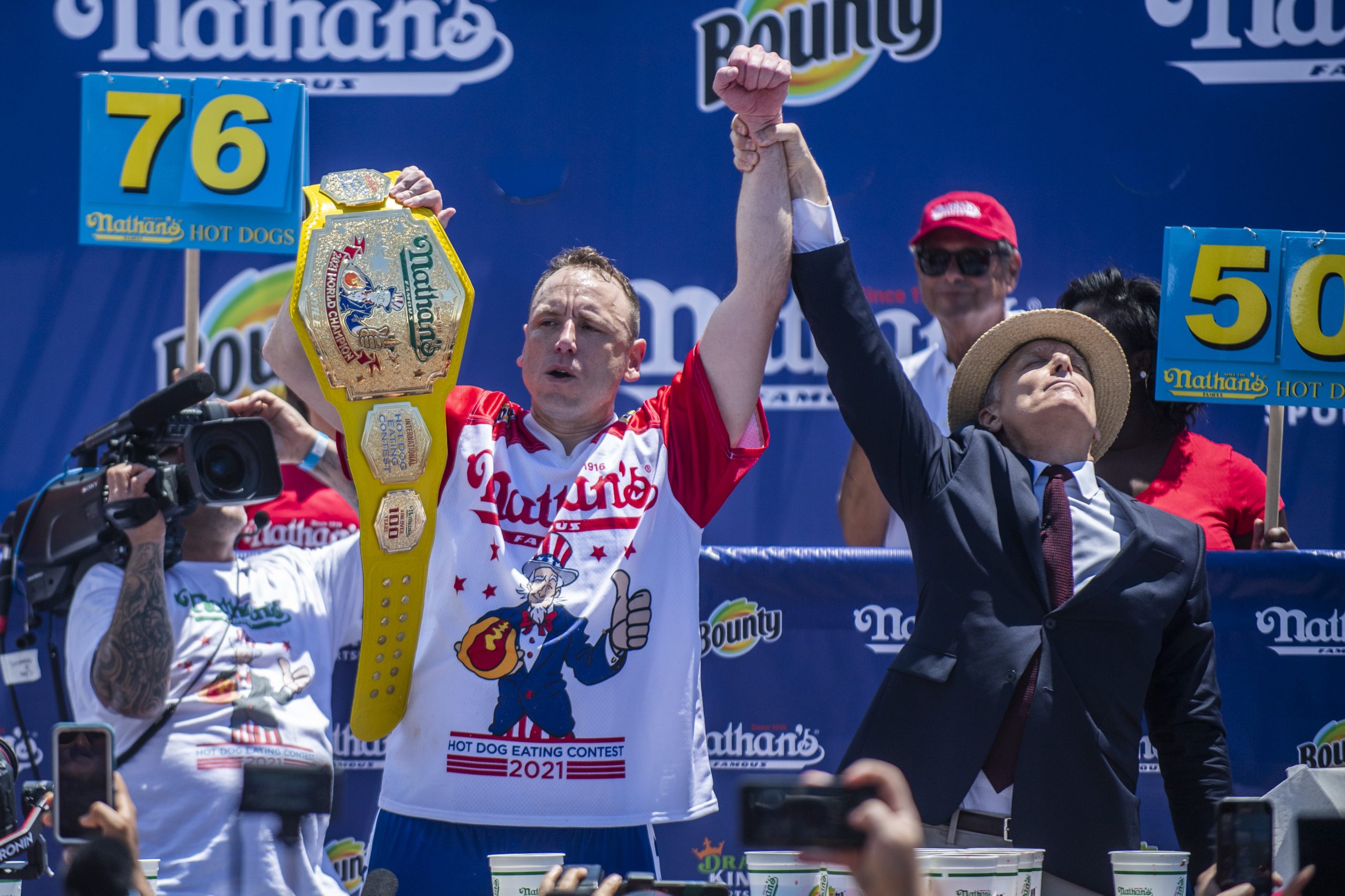 APTOPIX Hot Dog Eating Contest