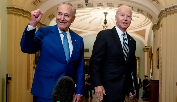 ‘Up in the air’: White House passes debt ceiling buck to Schumer
