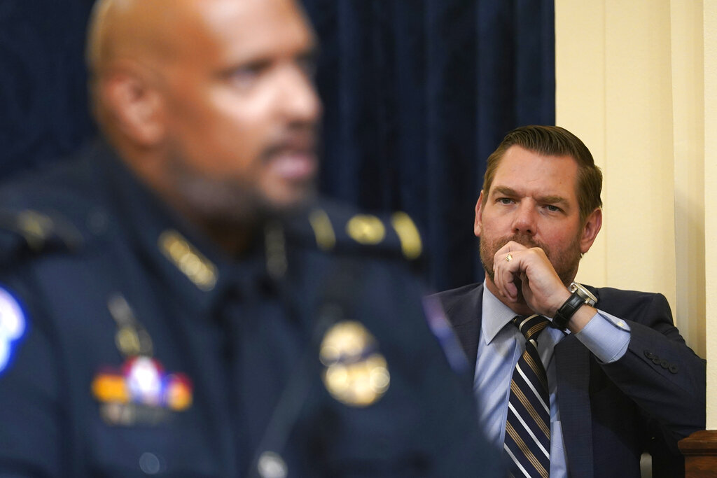 Eric Swalwell warns Republicans will ‘never peacefully concede power again’