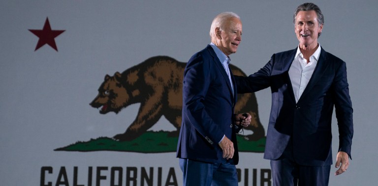 Biden calls Larry Elder a Trump ‘clone’ at Newsom campaign rally