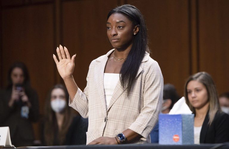 Simone Biles hits out at those who ‘failed to do their jobs’ over Larry Nassar