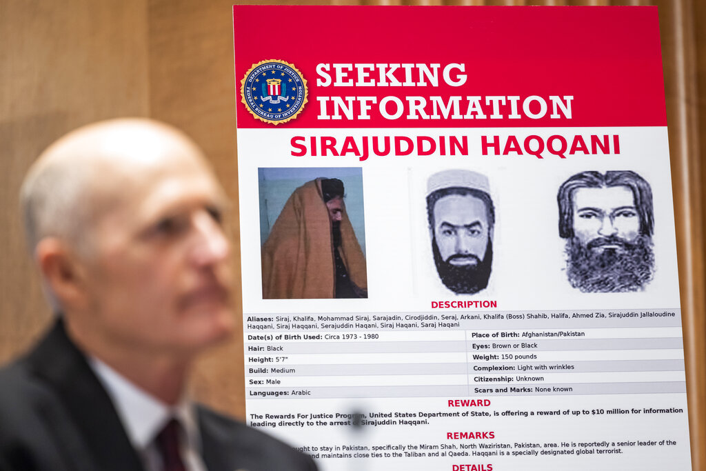 Taliban acting interior minister and US-designated terrorist praises suicide bombers and rewards families