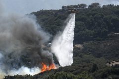 Raging wildfire threatens Ronald Reagan’s Santa Barbara ranch
