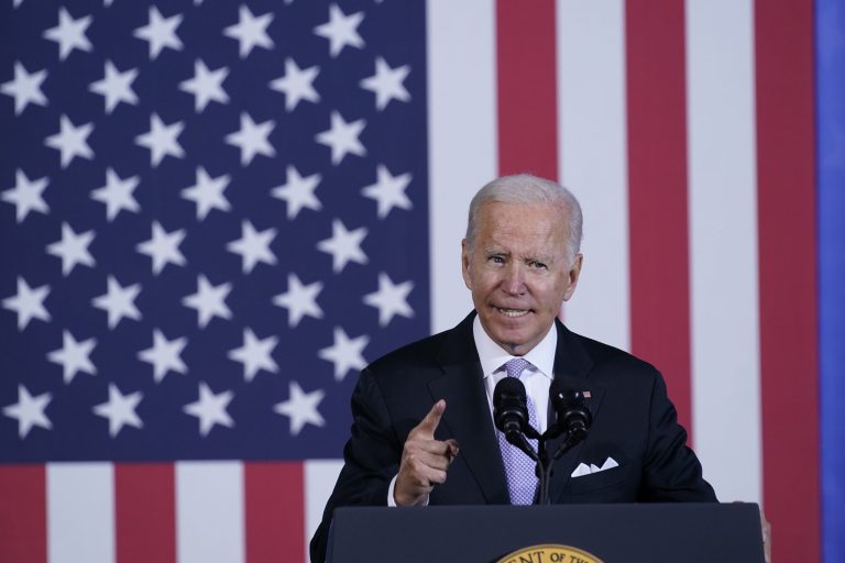 Biden returns to Scranton to tout clean energy and repeat deficit-neutral claim about massive spending package