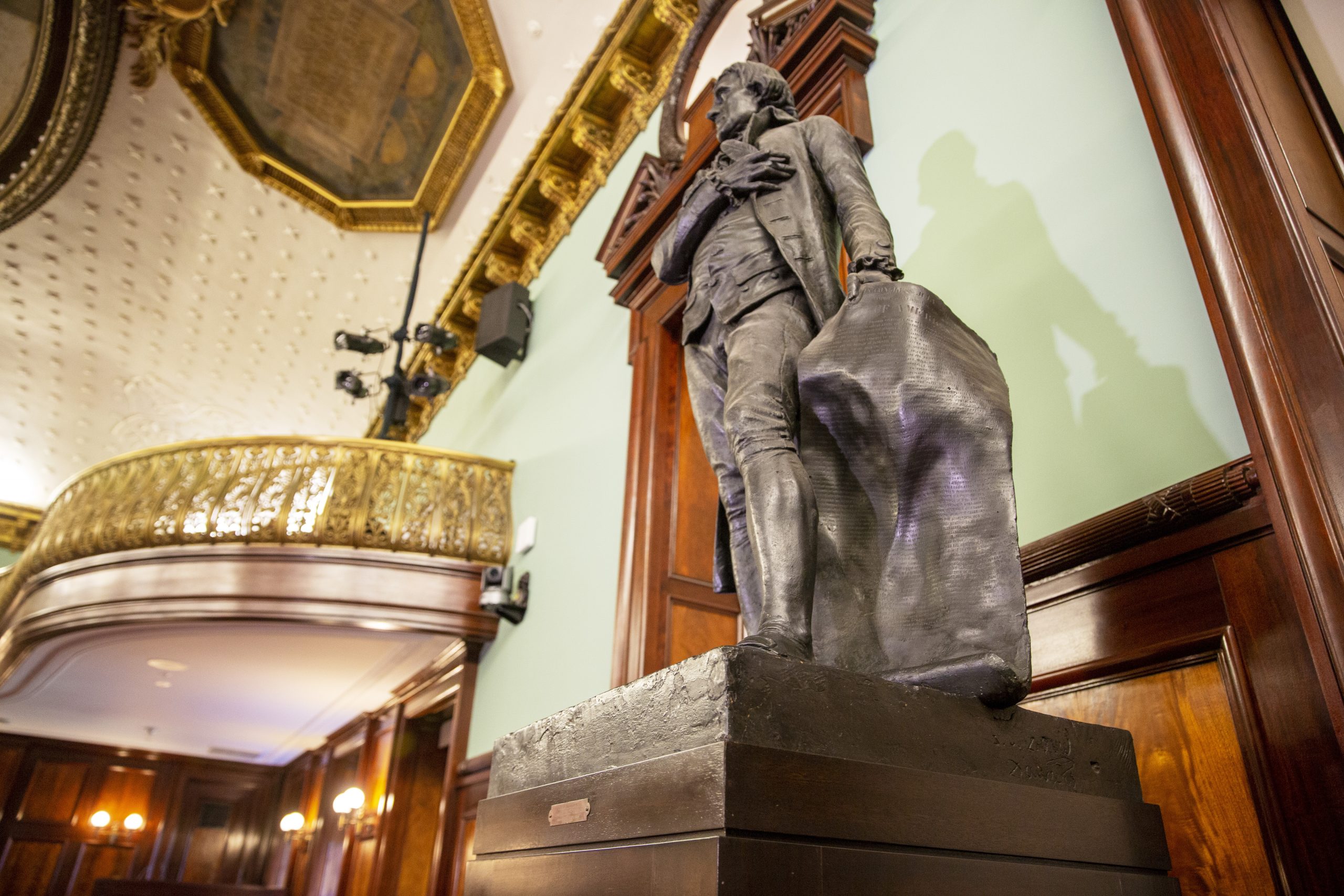 Thomas Jefferson statue boarded up and removed from New York City Hall