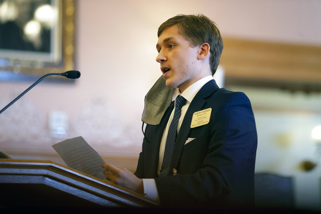 Kansas state legislator, 21, arrested second time in a month