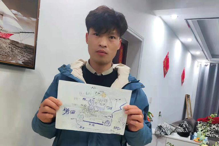 Map sketched from memory helps Chinese man find family 33 years after kidnapping