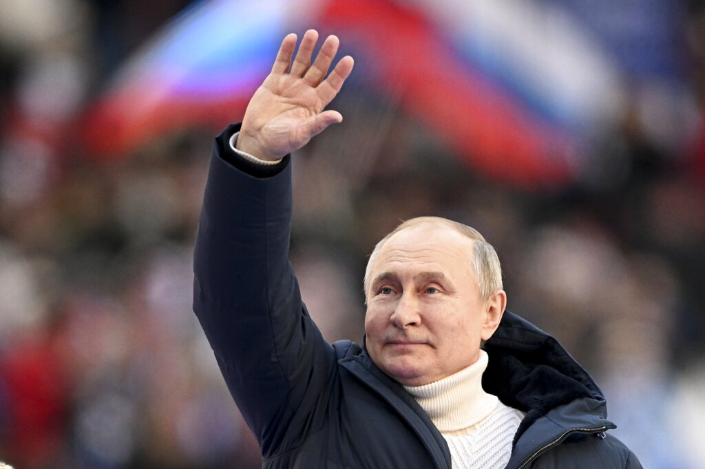 Putin invokes the Bible to justify Ukraine invasion at Moscow rally