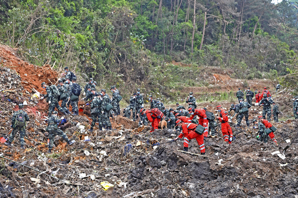 First black box recovered at site of Chinese plane crash