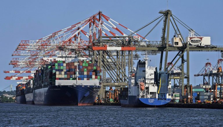 New York and New Jersey formed the Watefront Commission in 1953 to tackle corruption, gangs and mobs at the NY-NJ container port. (AP Photo/Seth Wenig, File)
