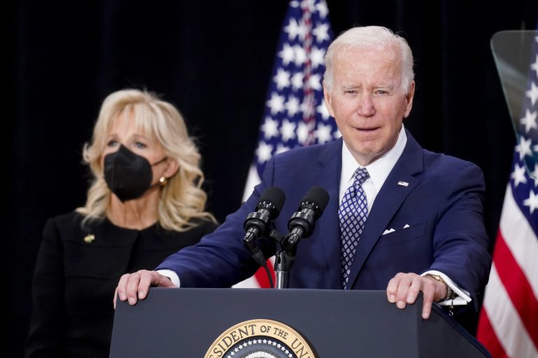 President Joe Biden condemned white supremacy and the people who spread the 