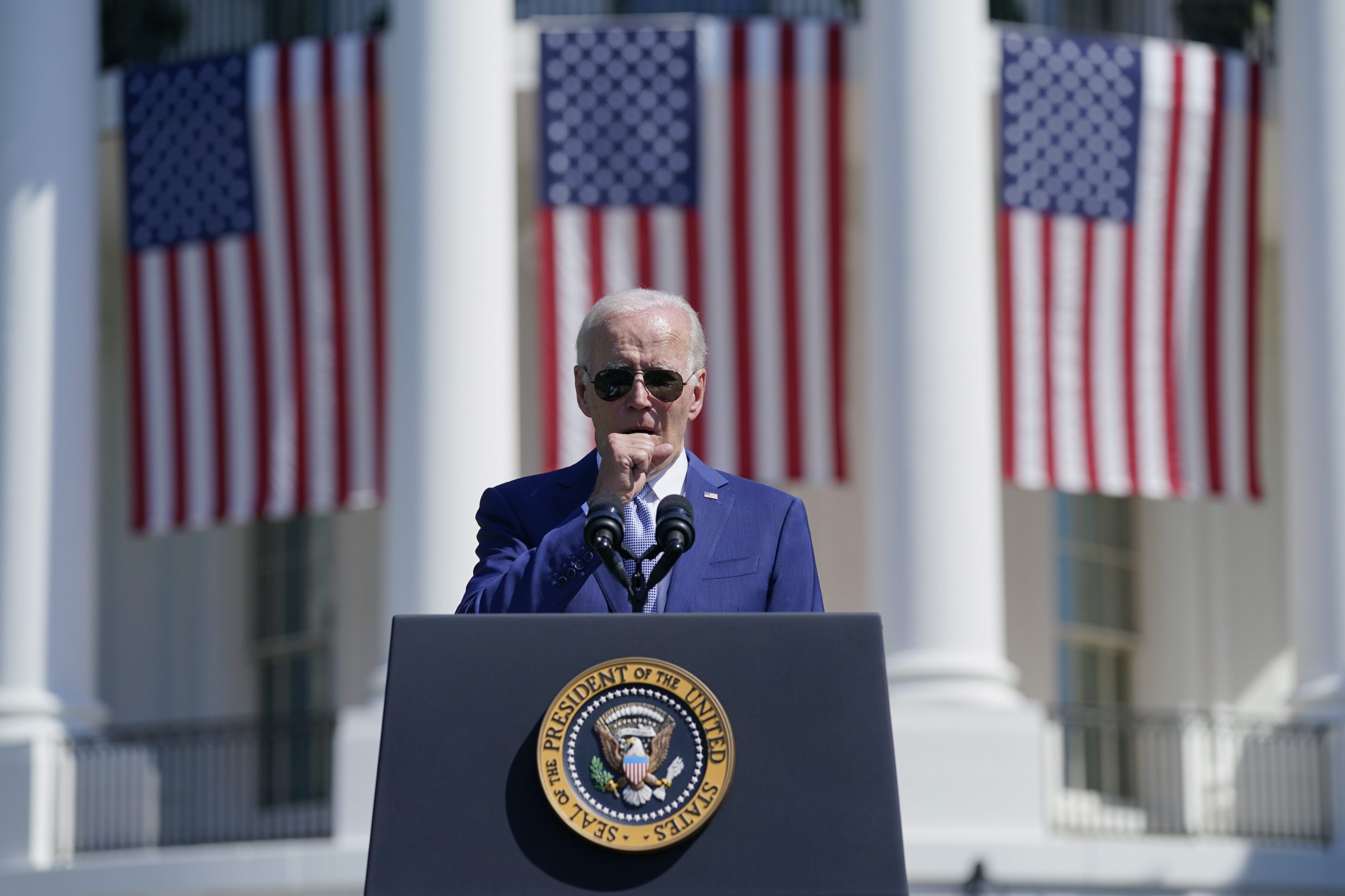 Biden negative for COVID-19 despite speech-disrupting cough